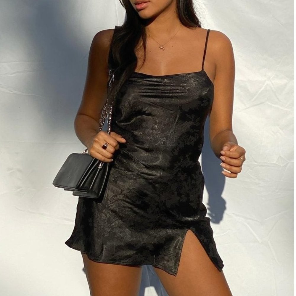 Princess Polly Satin Norman Mini Dress 8